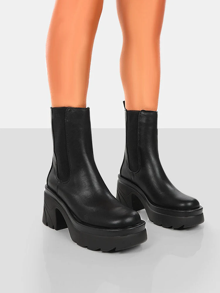 Chunky Heel Ankle Boots - Image 16