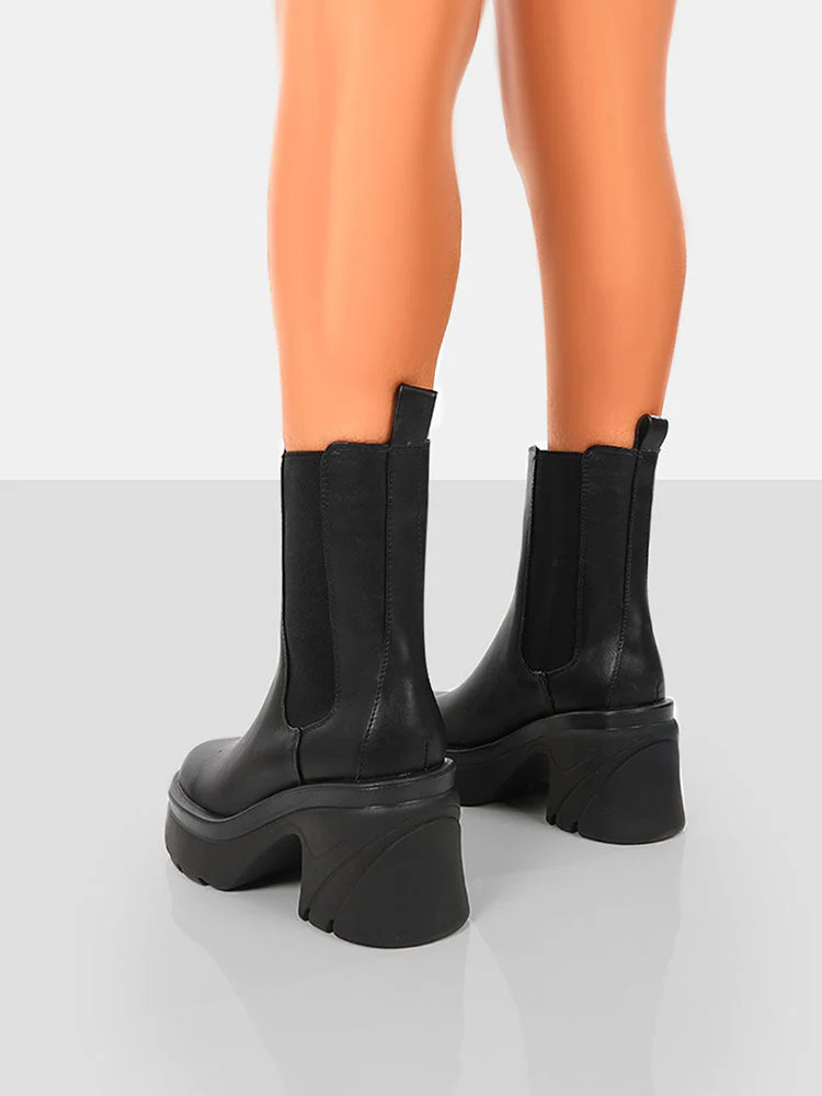 Chunky Heel Ankle Boots - Image 17