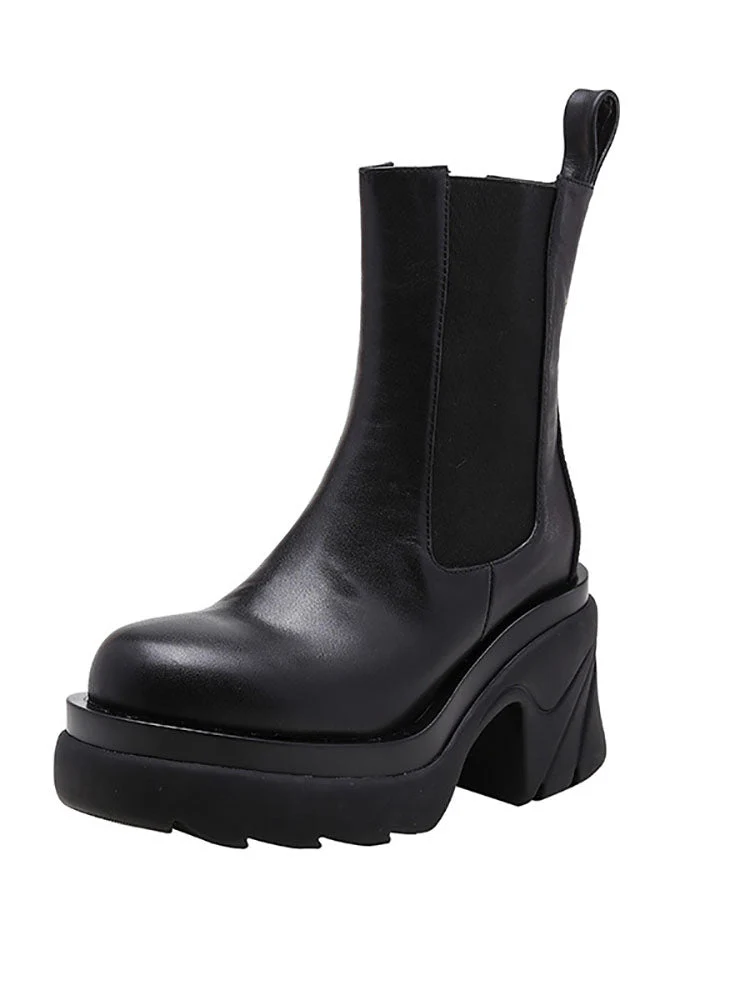 Chunky Heel Ankle Boots - Image 18