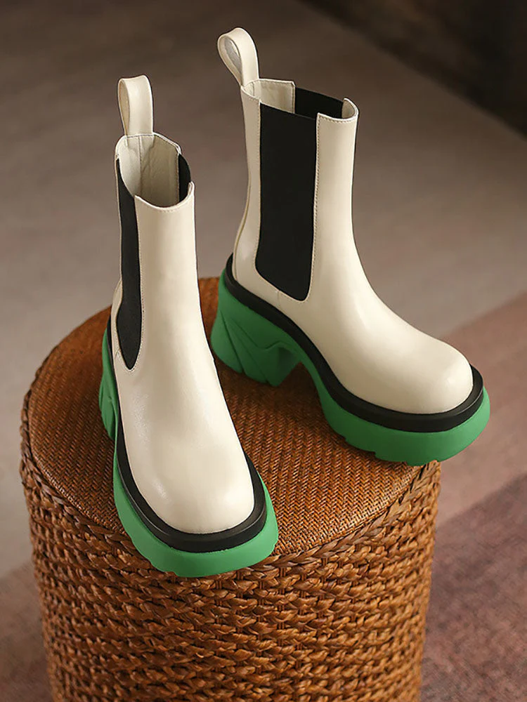 Chunky Heel Ankle Boots - Image 21
