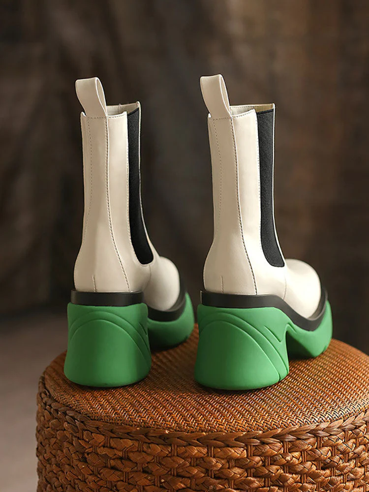 Chunky Heel Ankle Boots - Image 22