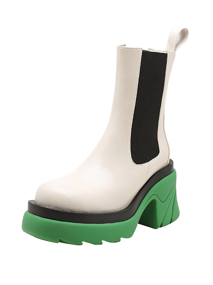 Chunky Heel Ankle Boots - Image 23
