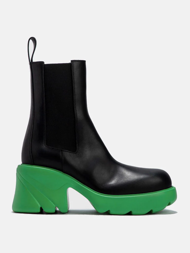 Chunky Heel Ankle Boots - Image 5