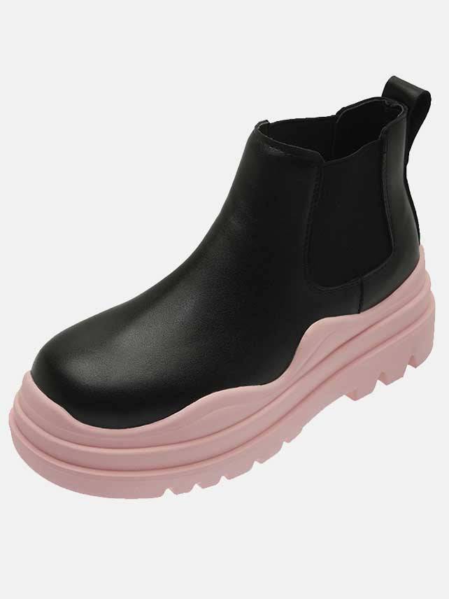 Chunky Soled Flatform Boots - Image 11