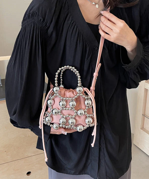 Cool Spicy Girl Silver Beaded Messenger Bag - Image 2