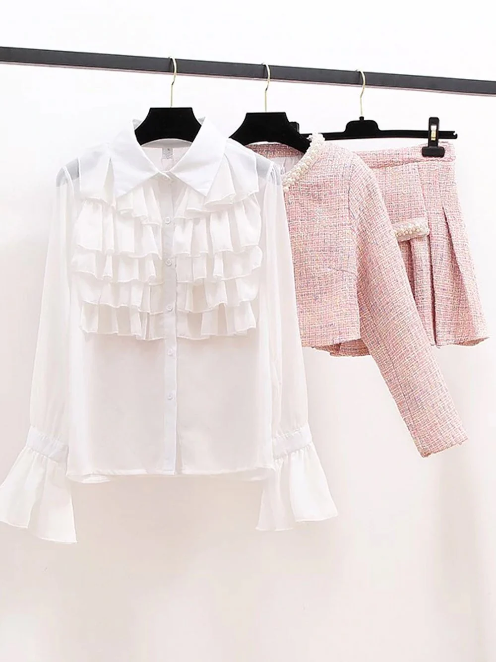 FULTON Jacket & Skirt Set in Pink - Image 5