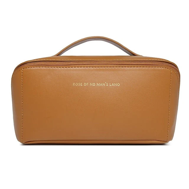 Cosmetic Makeup Handbag Leather PU Bag Travel - Image 17