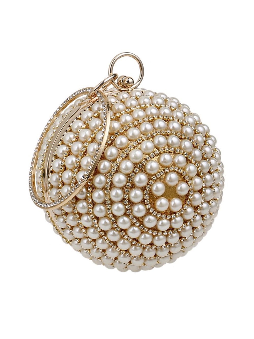 Costume-Pearl Beaded Clutch - Image 9