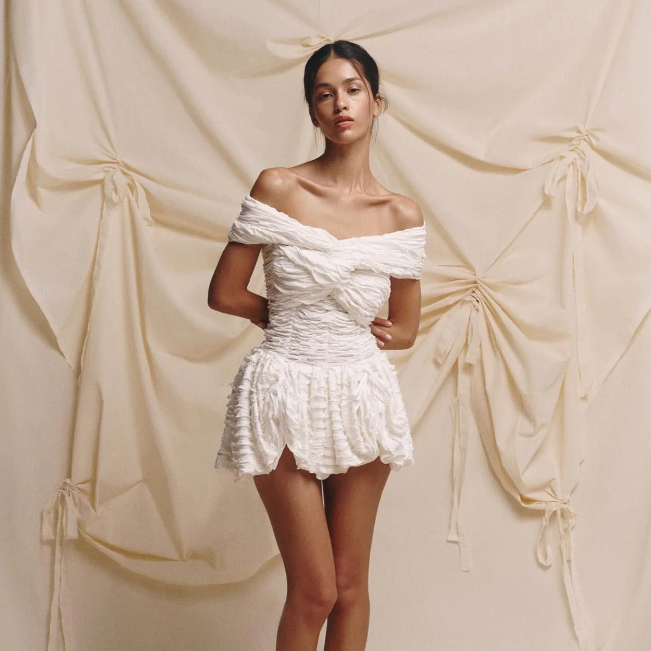 Crafted with Affection Ruched Mini Dress - Image 2
