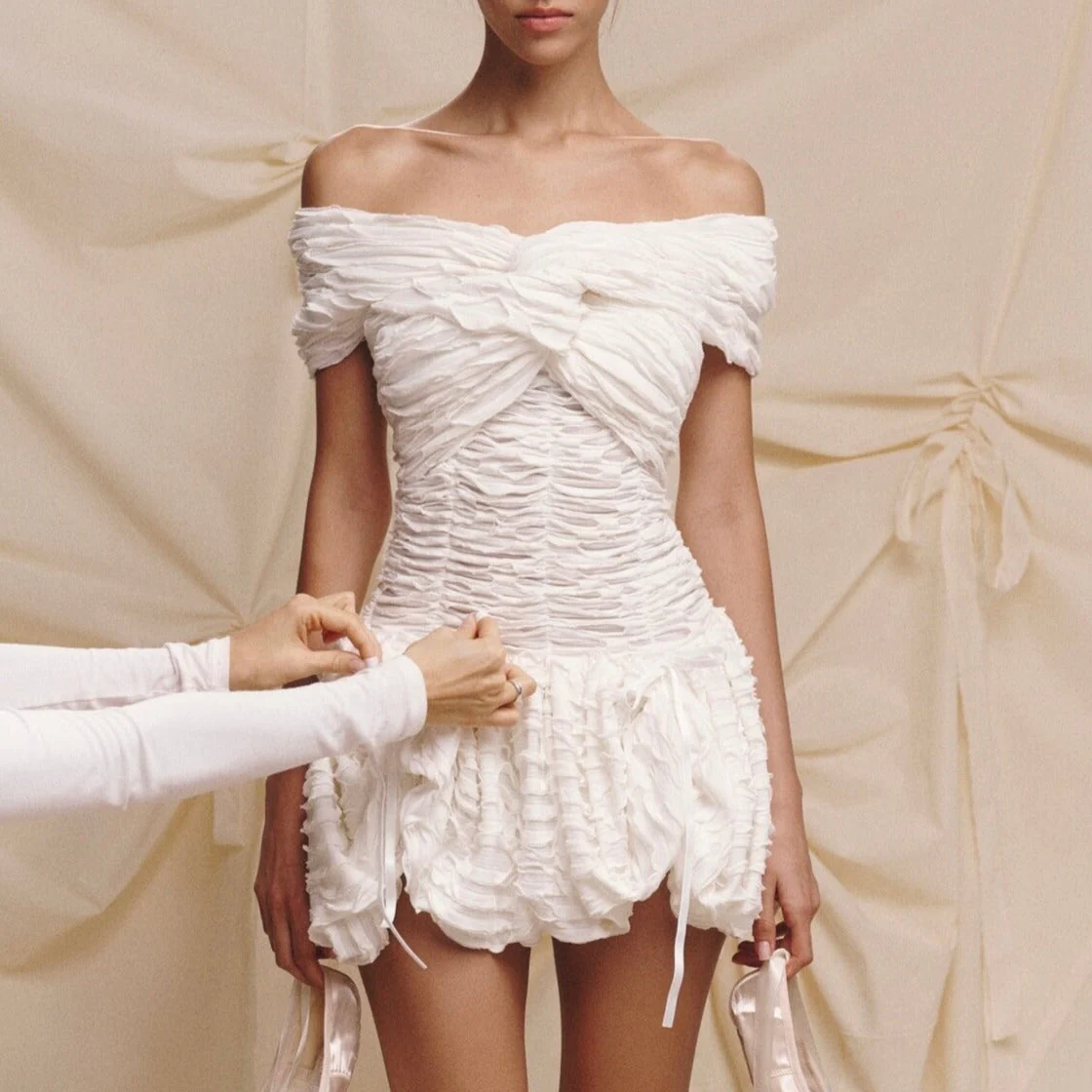 Crafted with Affection Ruched Mini Dress - Image 5