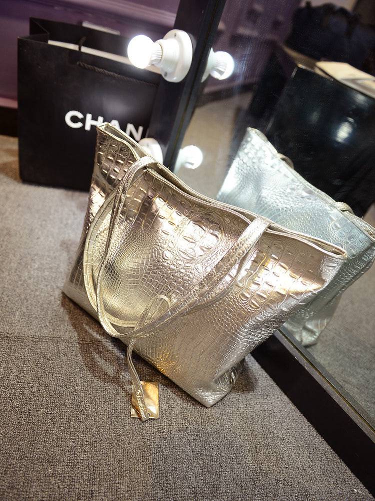 Crocodile Leather Tote - Image 3