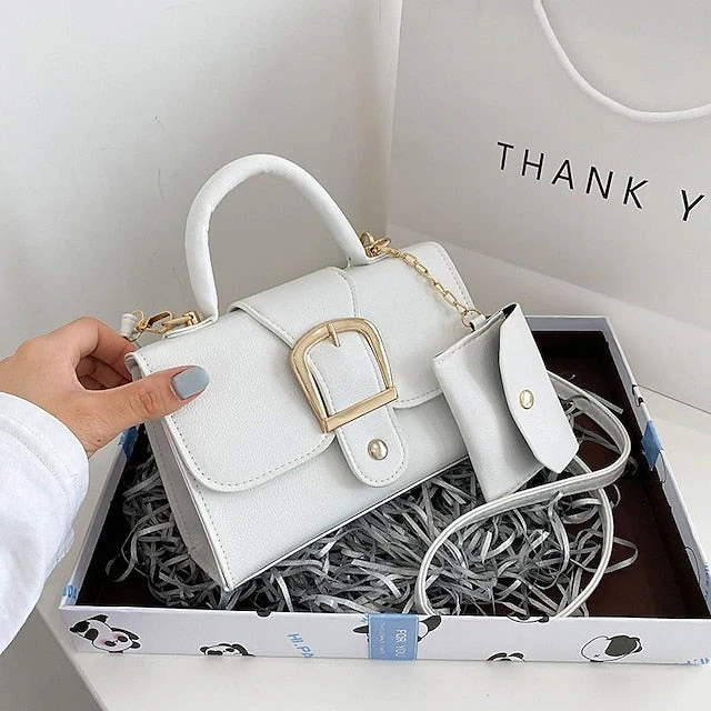 Daily Handbag Leather PU Crossbody Bag Durable - Image 7