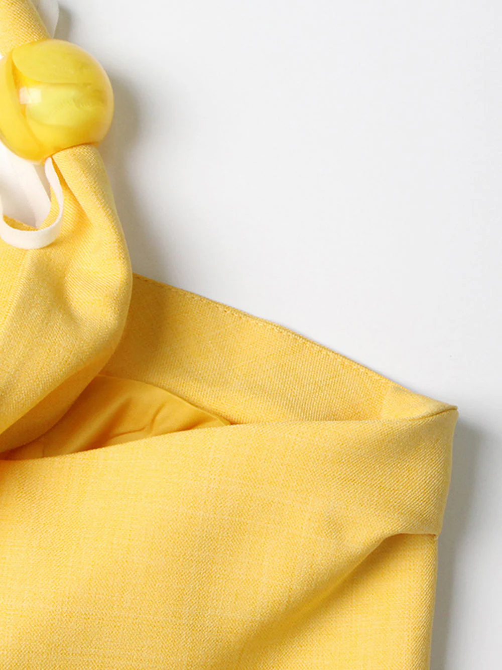 DEIDE Asymmetric Blazer in Yellow - Image 8