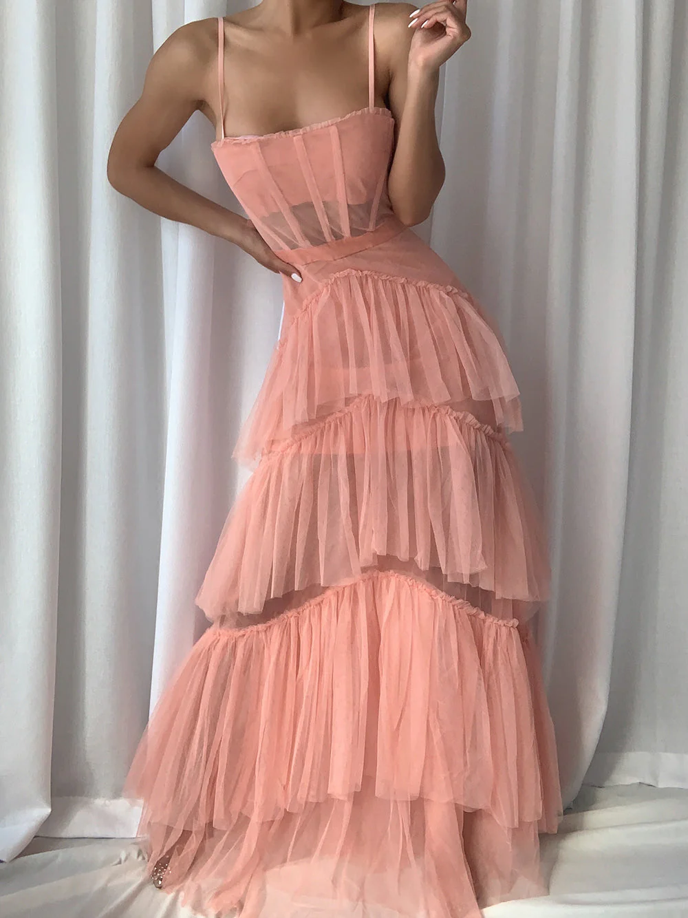 DIDA Tulle Dress in Pink - Image 2