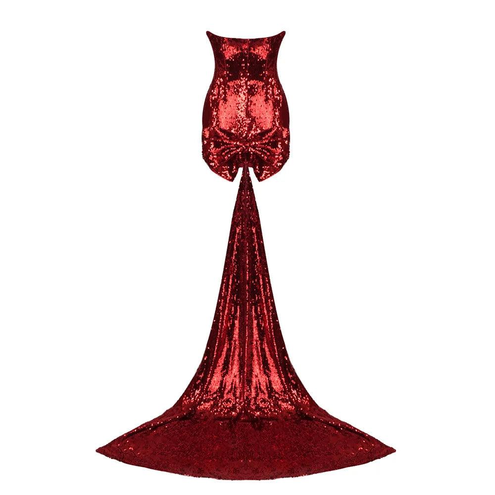 Dignity and Bias Sequin Bow Mini Dress - Image 15