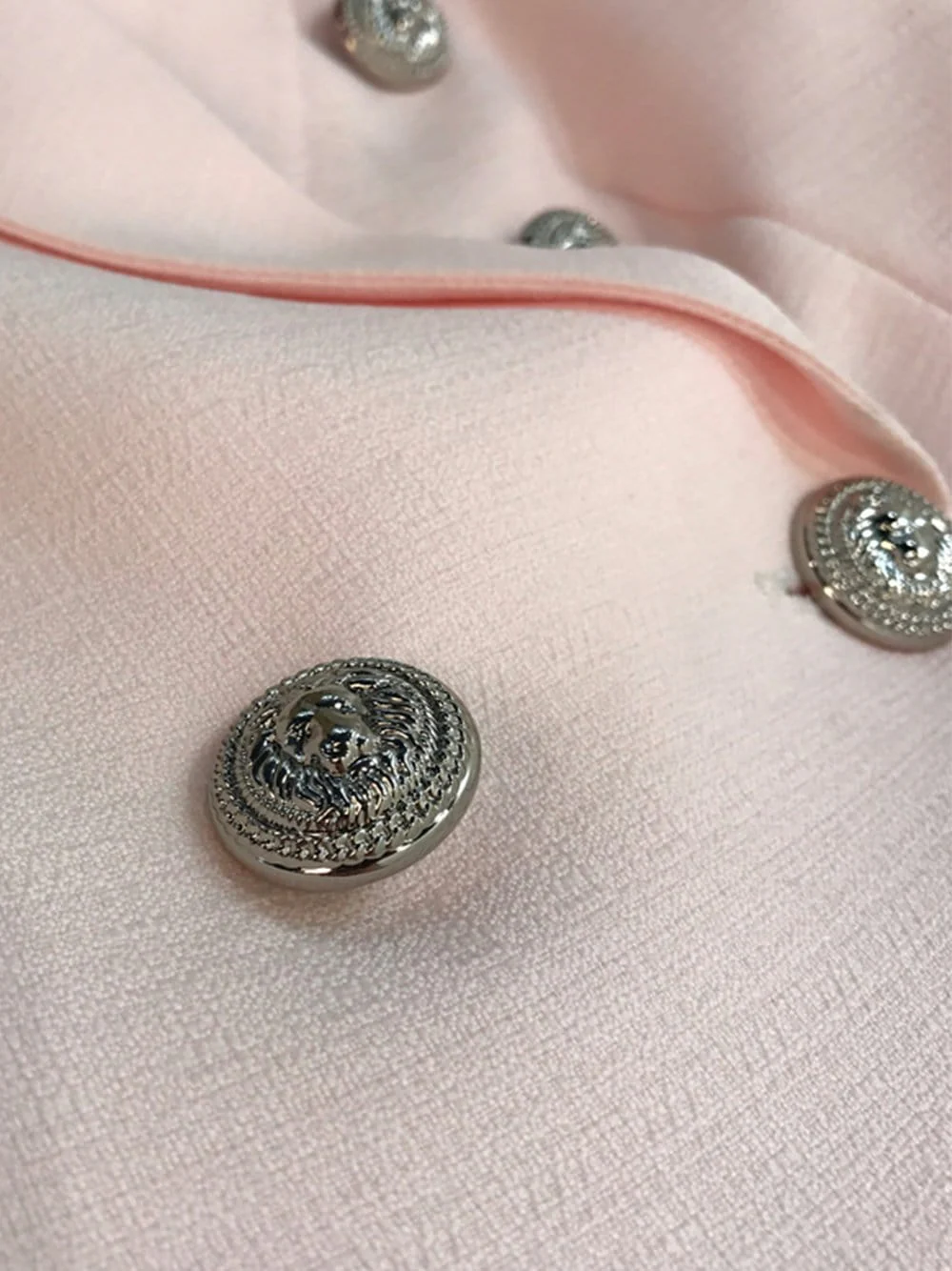 Double Breasted Blazer in Light Pink - Image 10