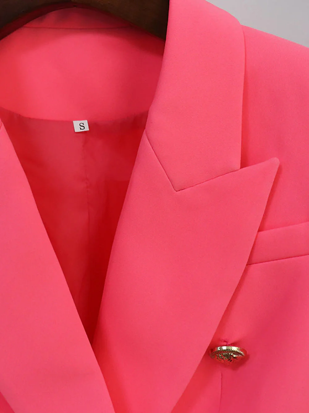 Double Breasted Blazer in Pink - Image 7