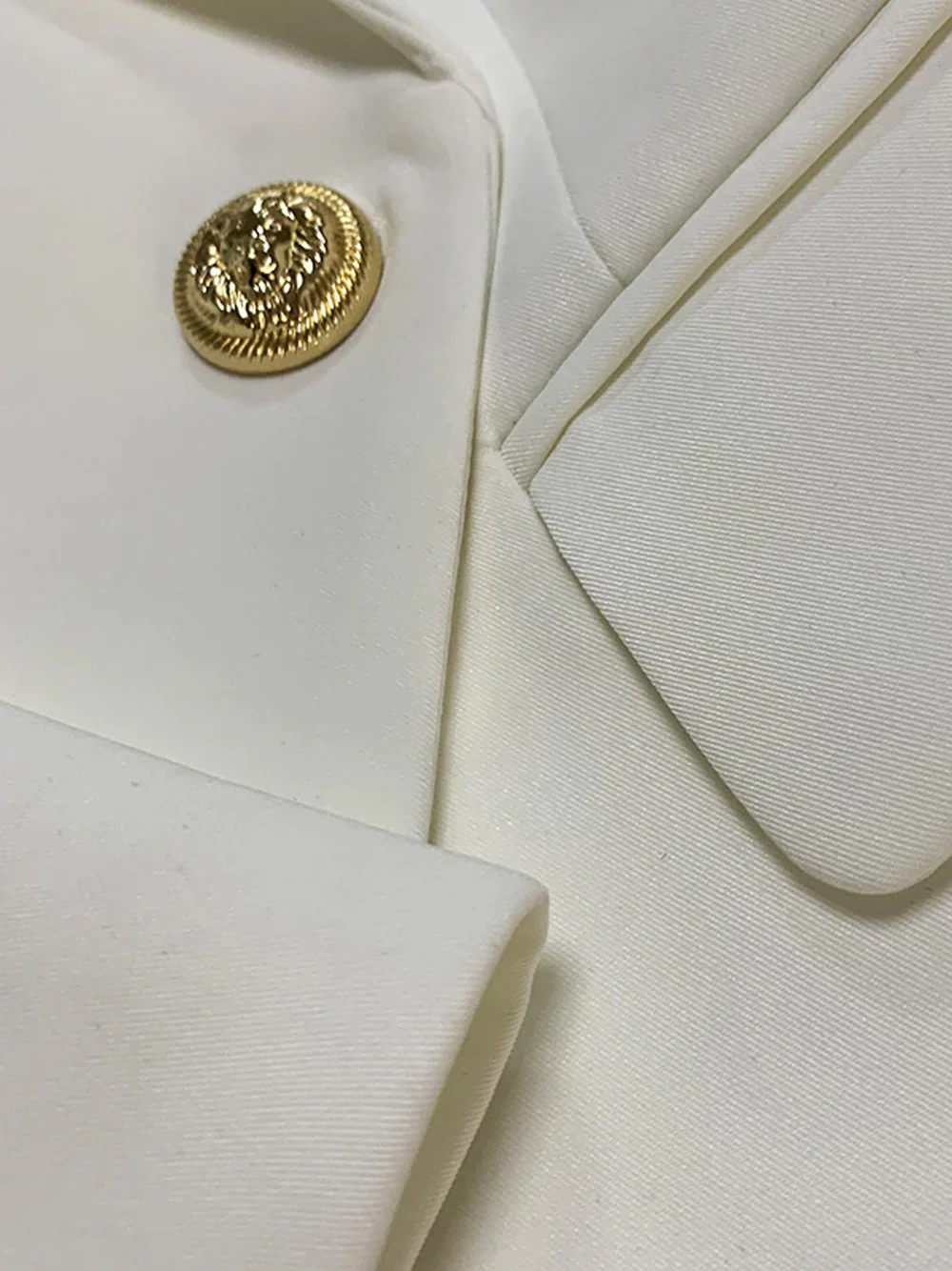 Double Breasted Blazer in White - Image 10