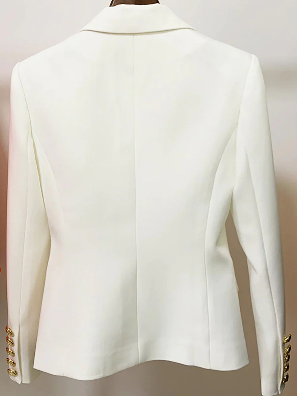 Double Breasted Blazer in White - Image 6
