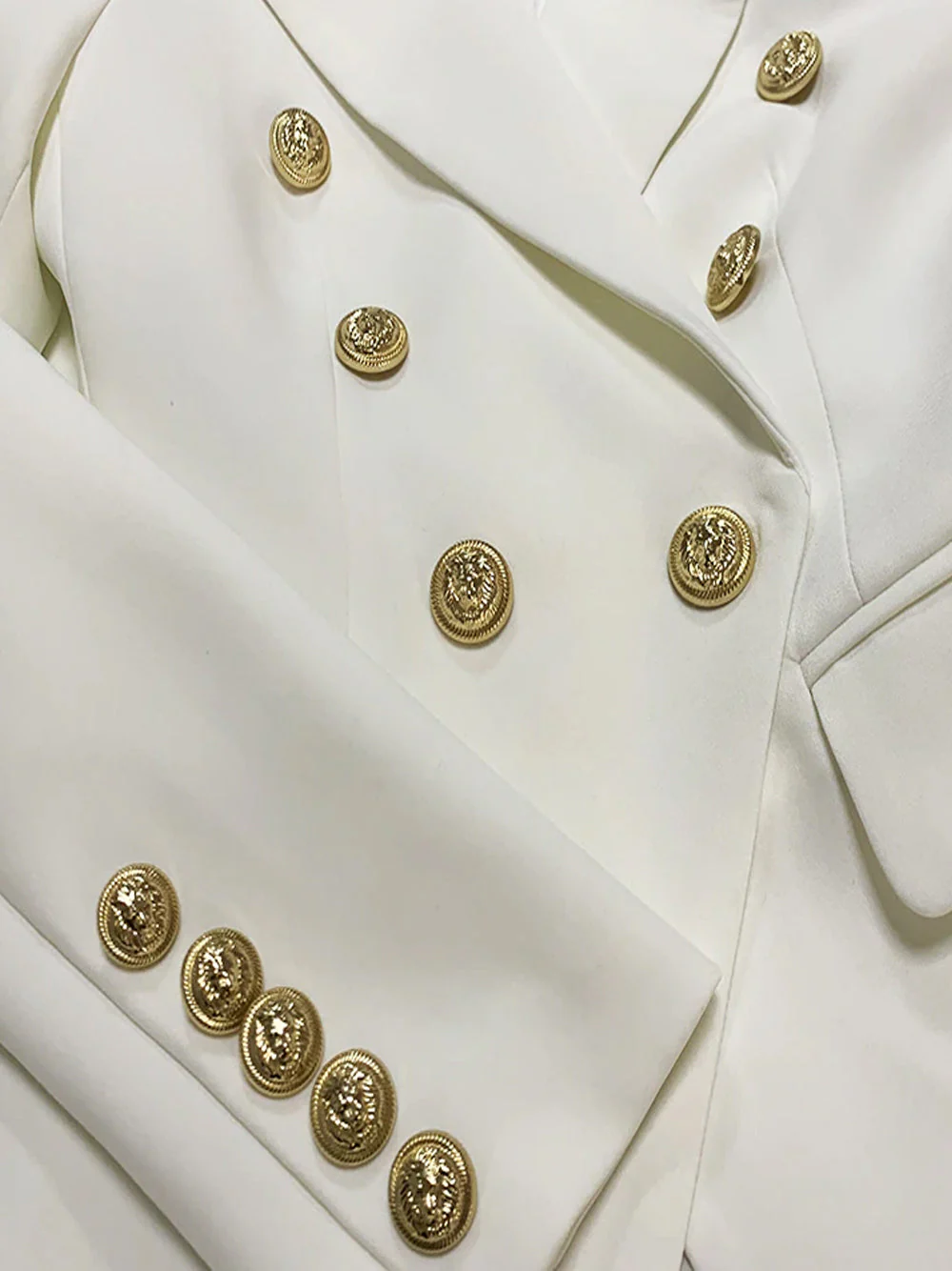 Double Breasted Blazer in White - Image 8