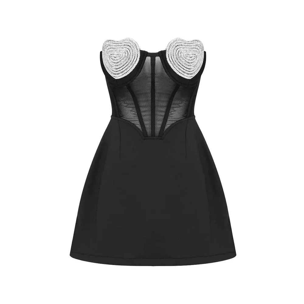 Eden Diamond Bustier Mini Dress - Image 13