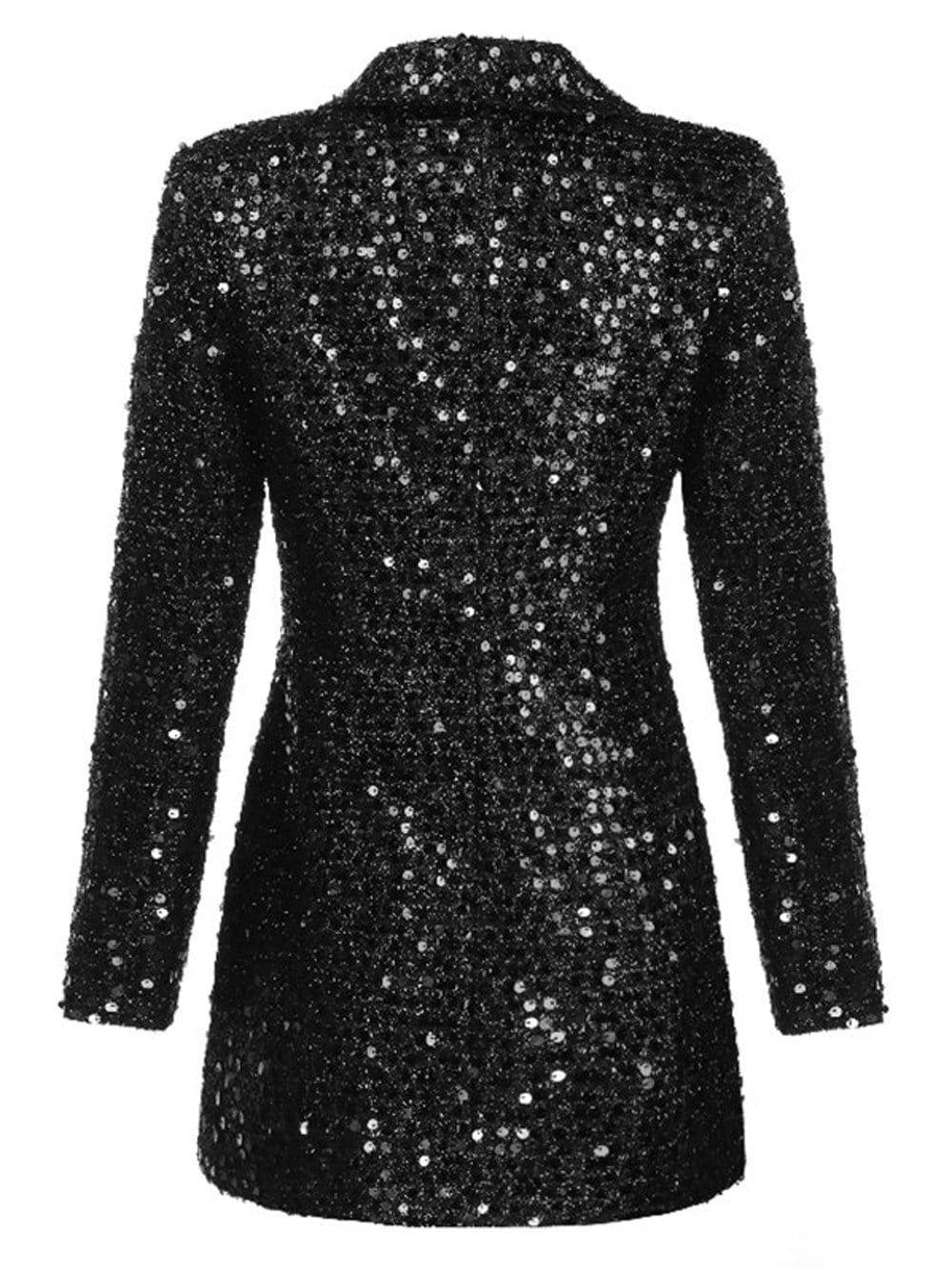 ELEMENTS Double-Breasted Sequins Blazer Dress - Image 6