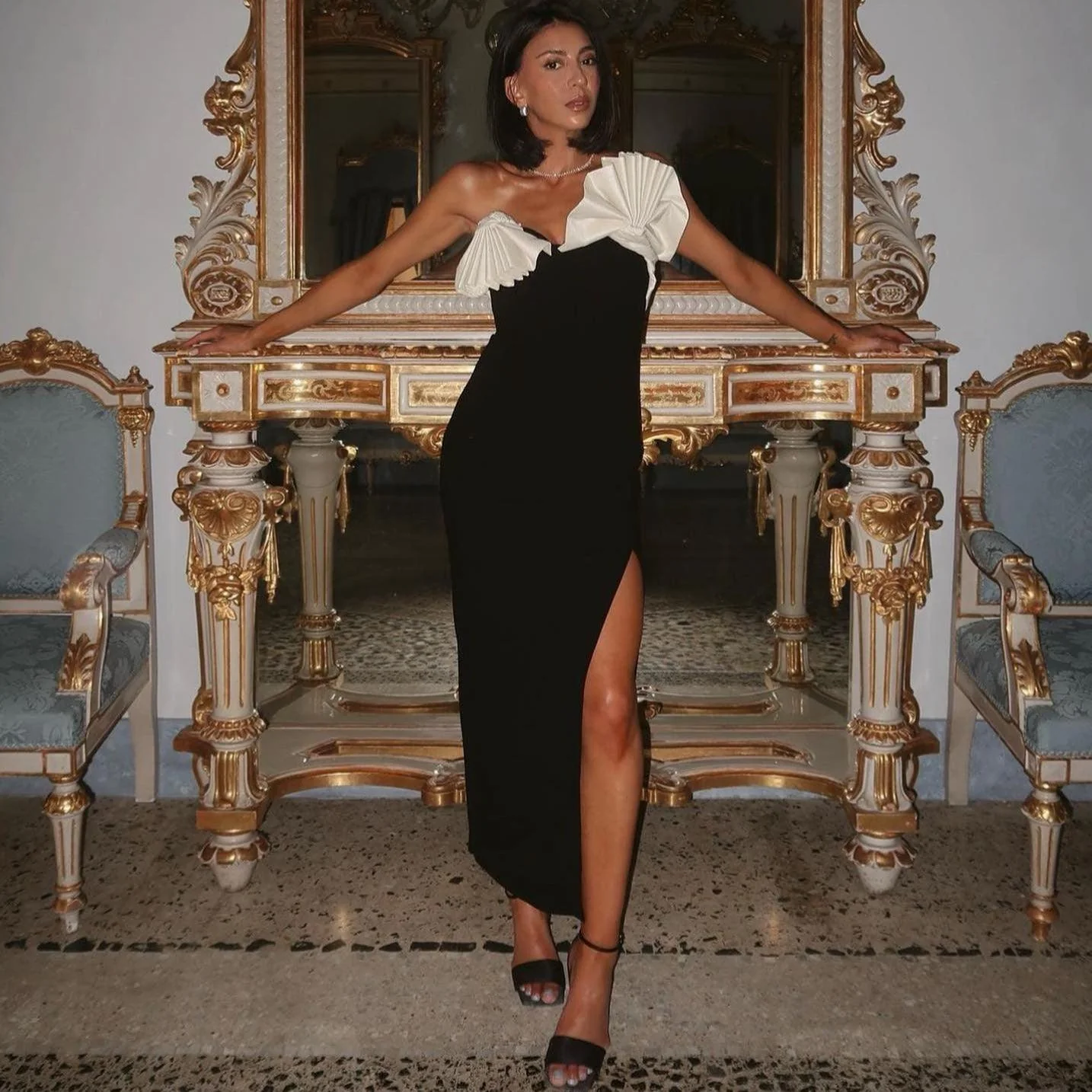 Elly Ruffled Midi Dress - Image 4
