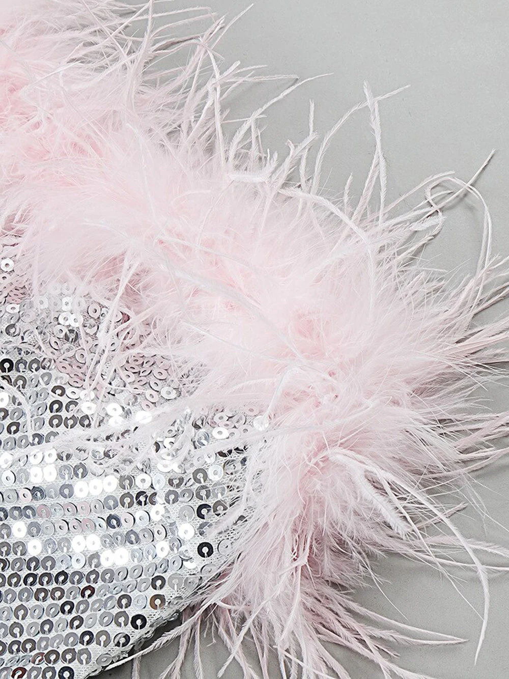 ELVIRA Sequins w Feathers Mini Dress - Image 4