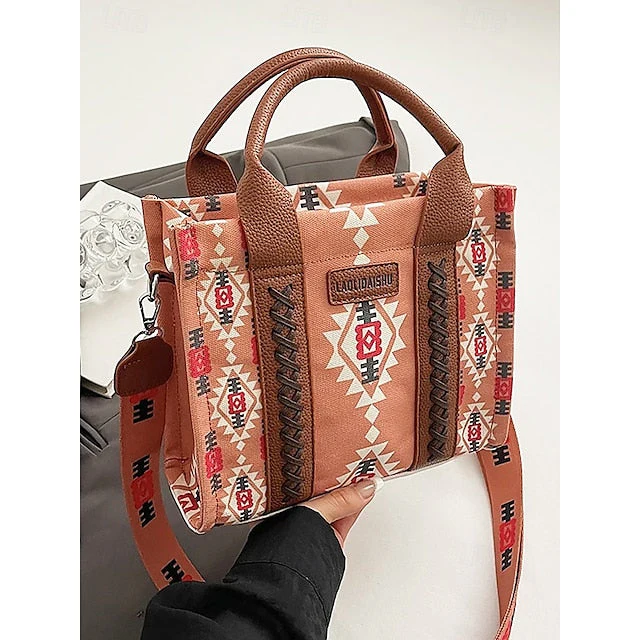 Ethnic Bag Vintage-Inspired Tote Print Boho - Image 11