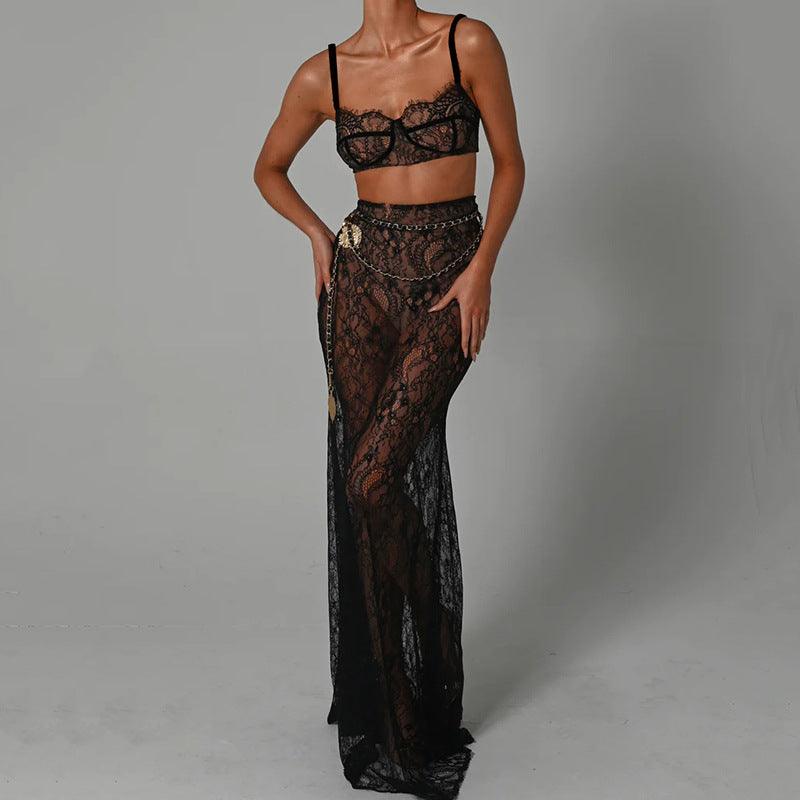 Evening Class Lace Maxi Skirt Set - Image 12