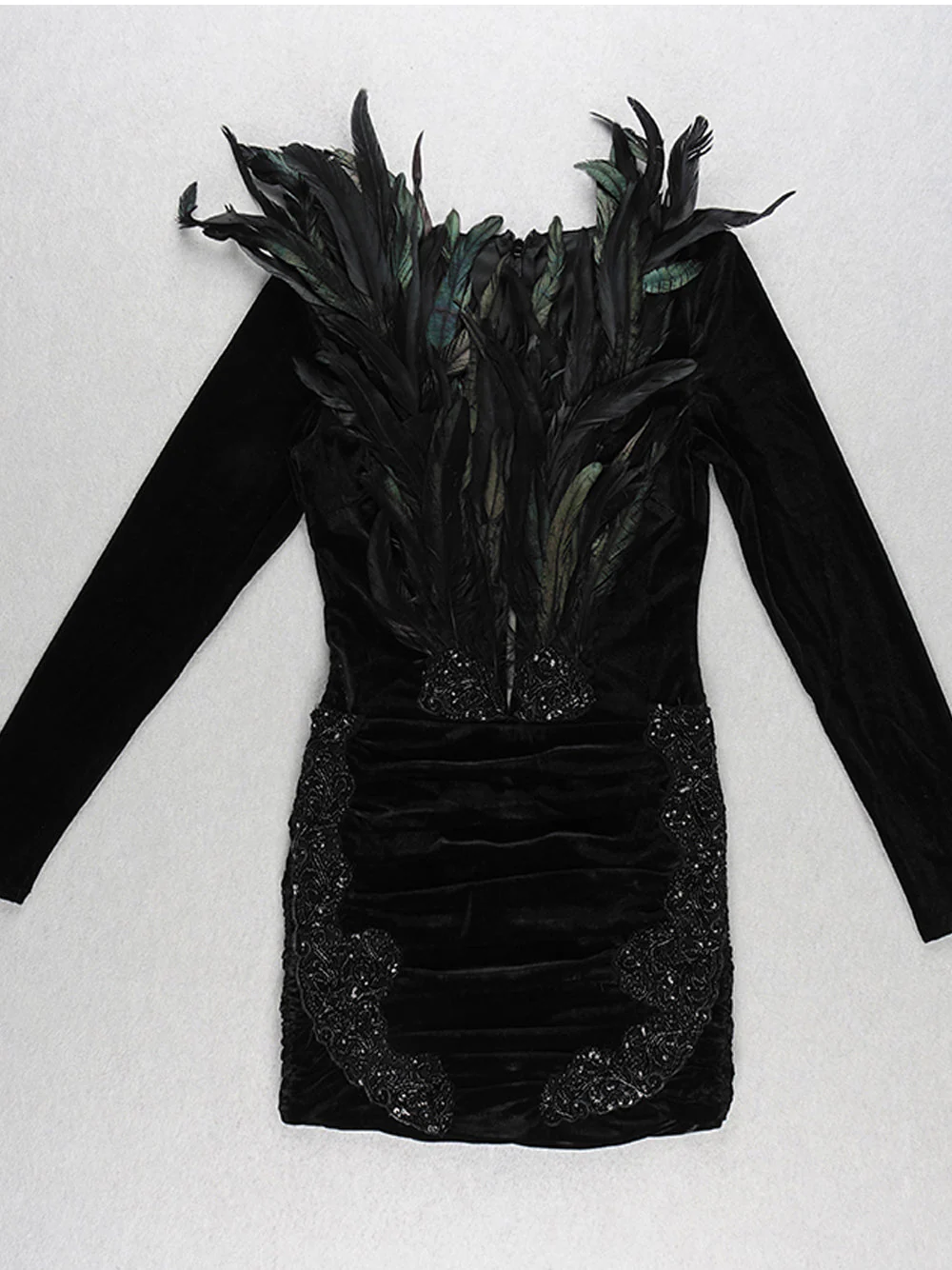 EVONE Feathers Mini Dress - Image 5