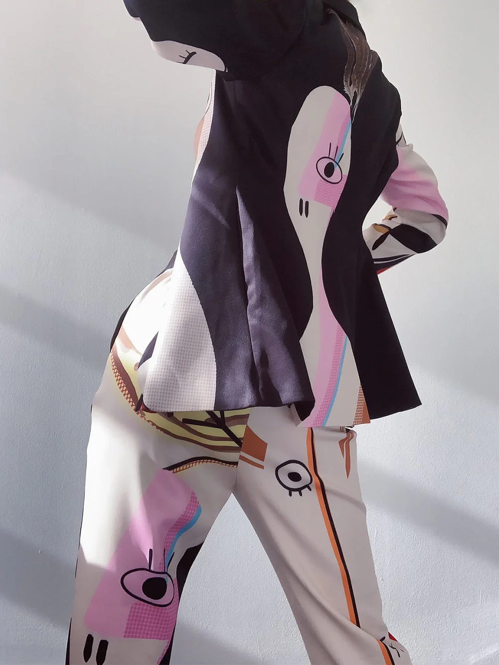 F3TISH Blazer + Pants Matching Set in Black - Image 4