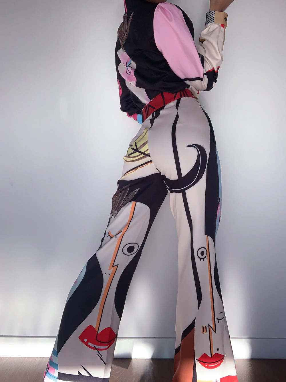 F3TISH Blouse & Pants Set in Black - Image 6