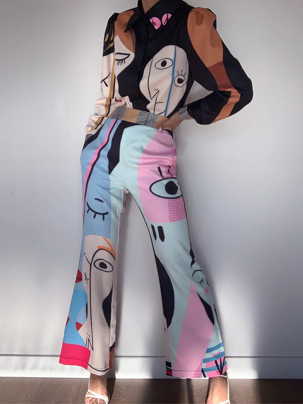 F3TISH Blouse & Pants Set in Black - Image 8