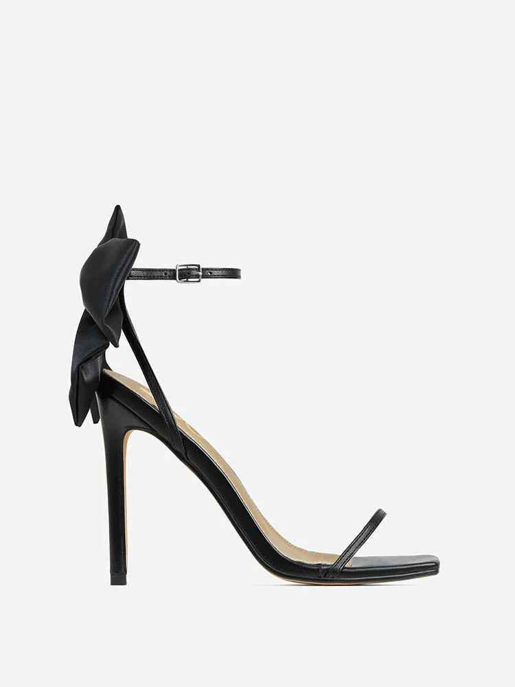Fairytale Ankle Strap Bow Decor Heel - Image 16