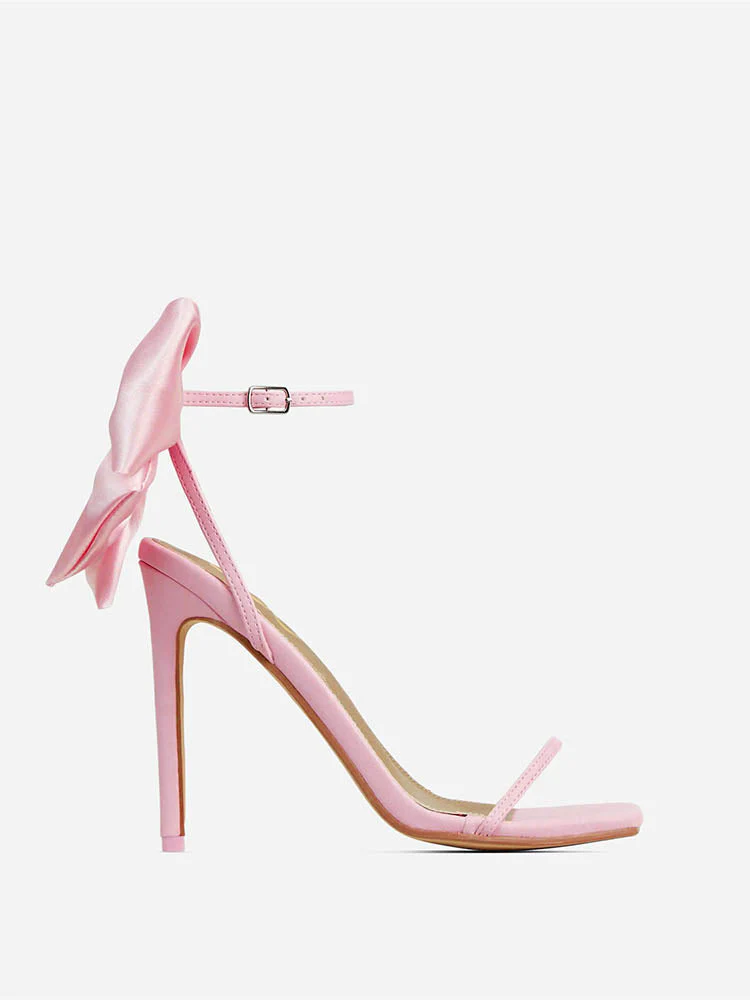 Fairytale Ankle Strap Bow Decor Heel - Image 6