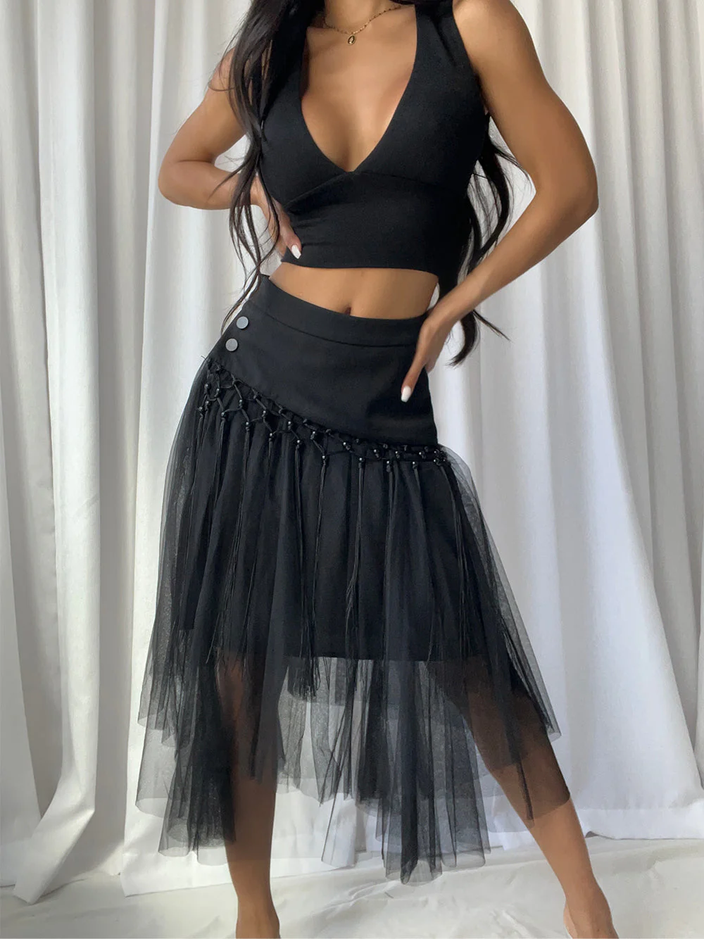 FETTEL Skirt in Black - Image 3