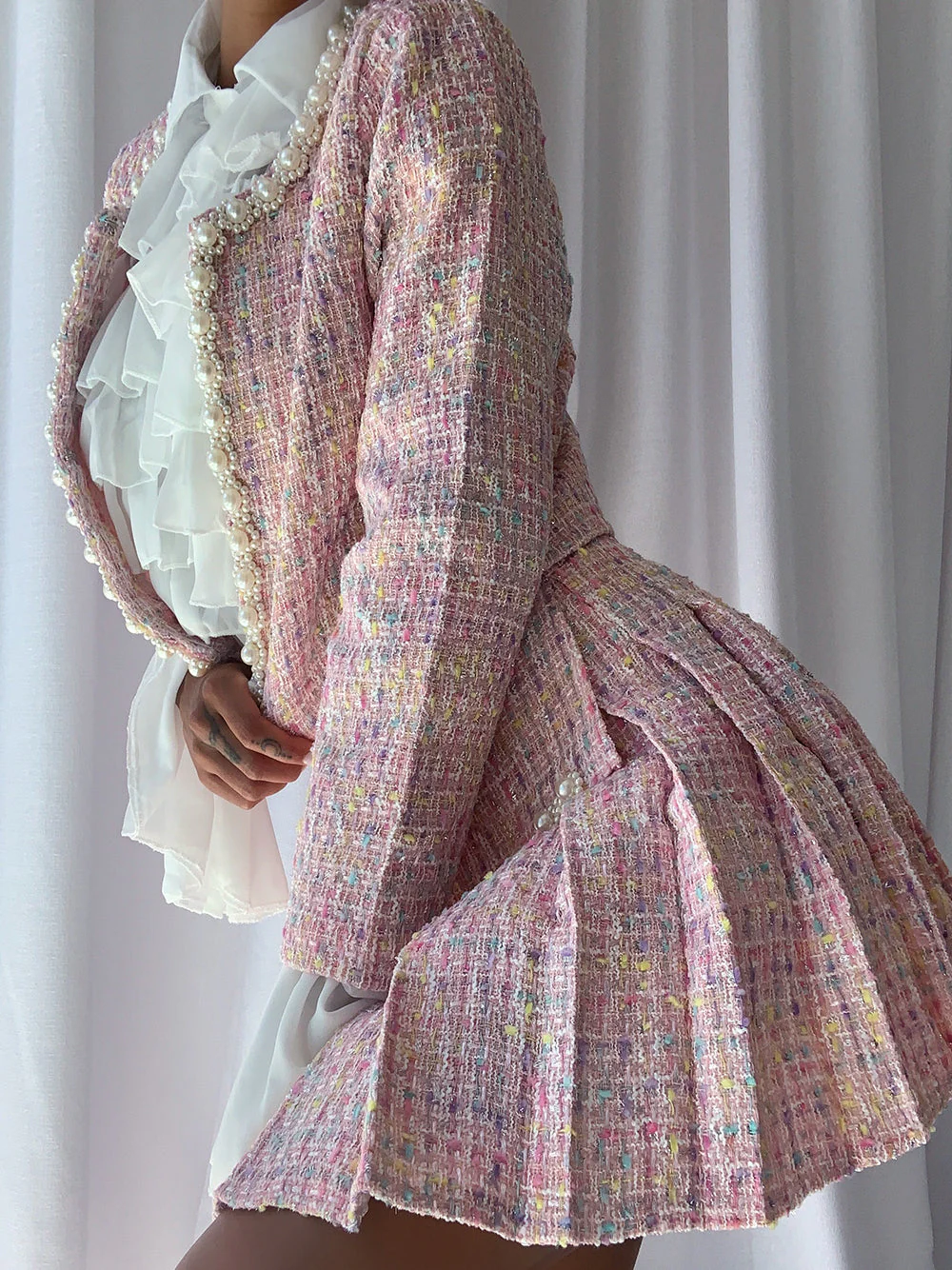 FULTON Jacket & Skirt Set in Pink - Image 7