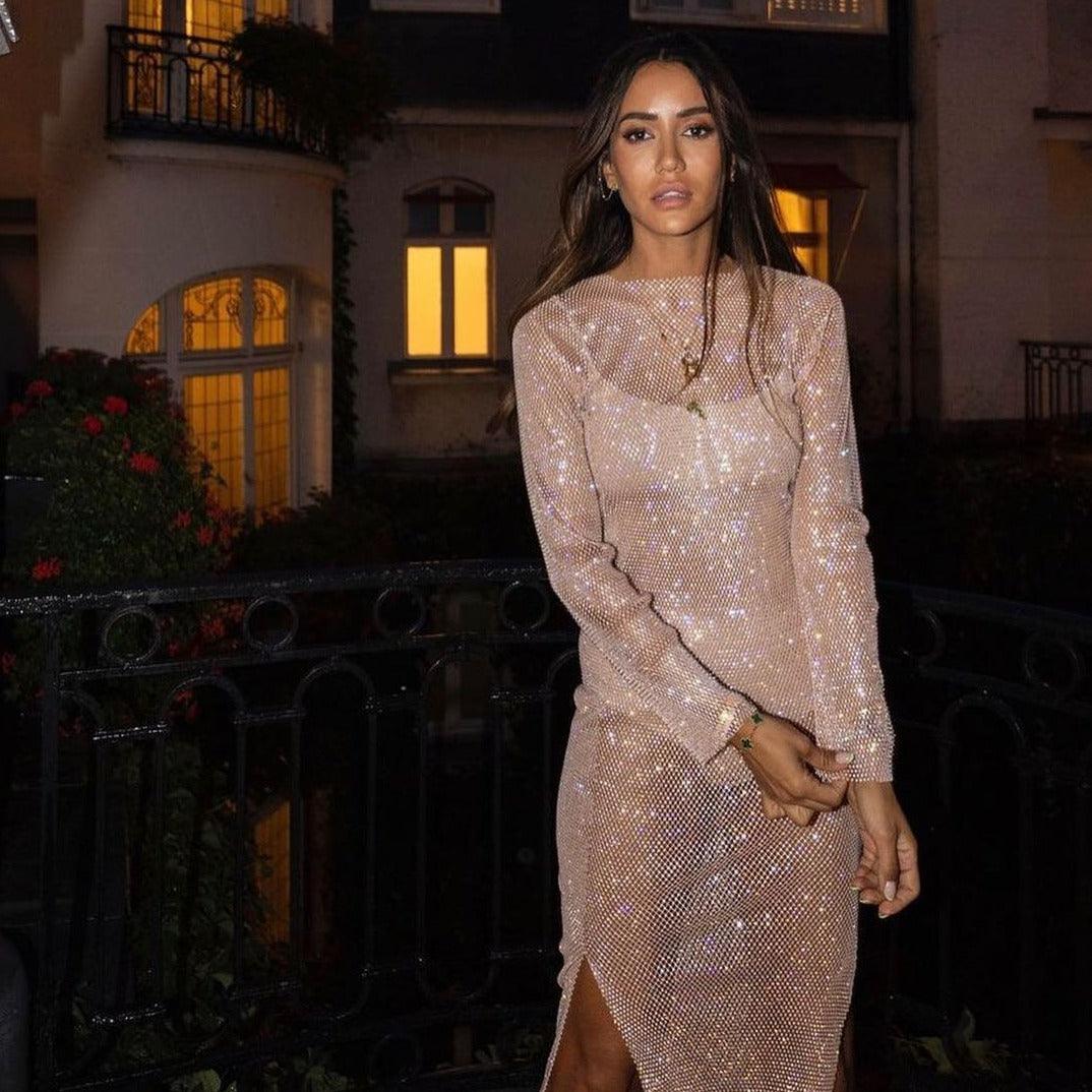 Giving All Of Me Rhinestone Maxi Dress - Image 9