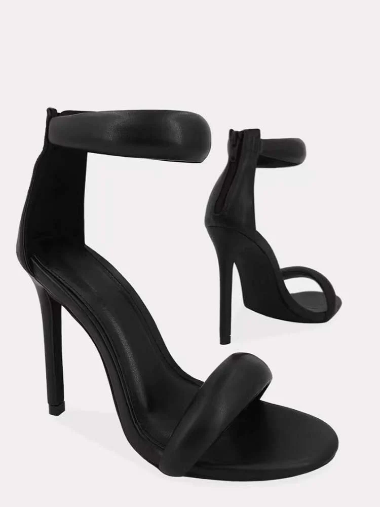 Gold Ankle Strap Sandals - Image 14