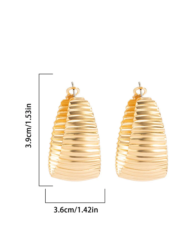 Gold Hoop Earrings - Image 5