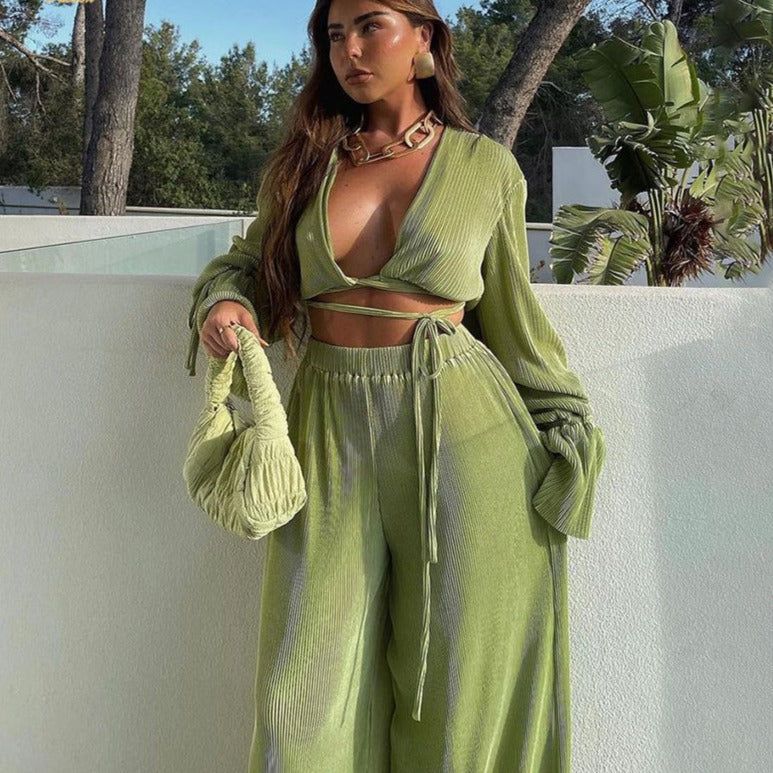 Grass Casual Loose Two-Piece Set - Image 2