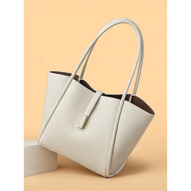 Green Bag Faux Leather Tote - Image 14