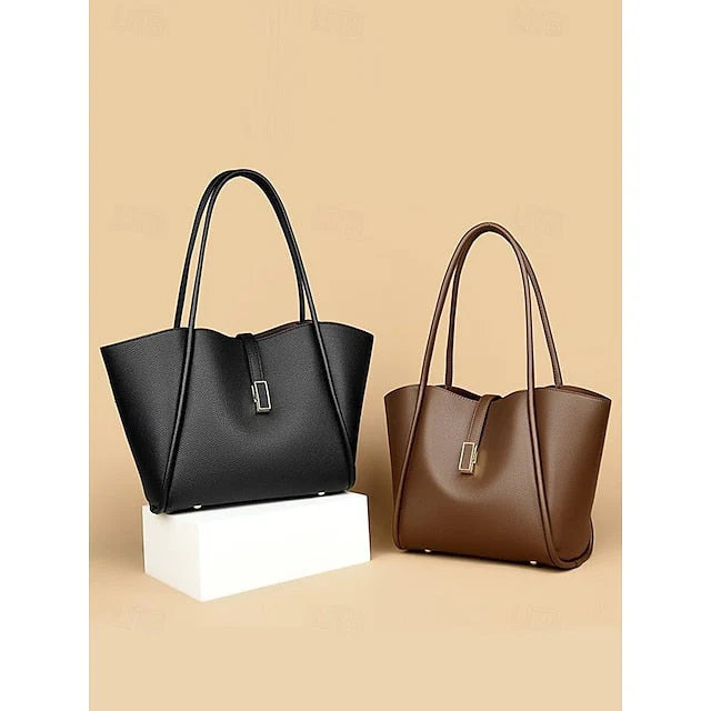 Green Faux Tote Bag Leather - Image 4