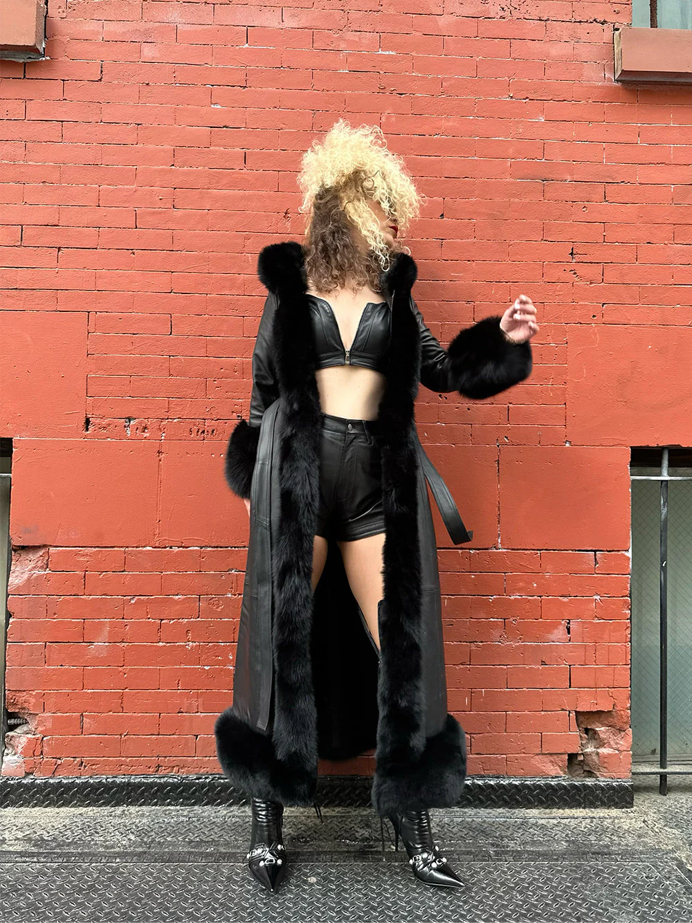 GUNZ Faux Fur Genuine Leather Coat - Image 6