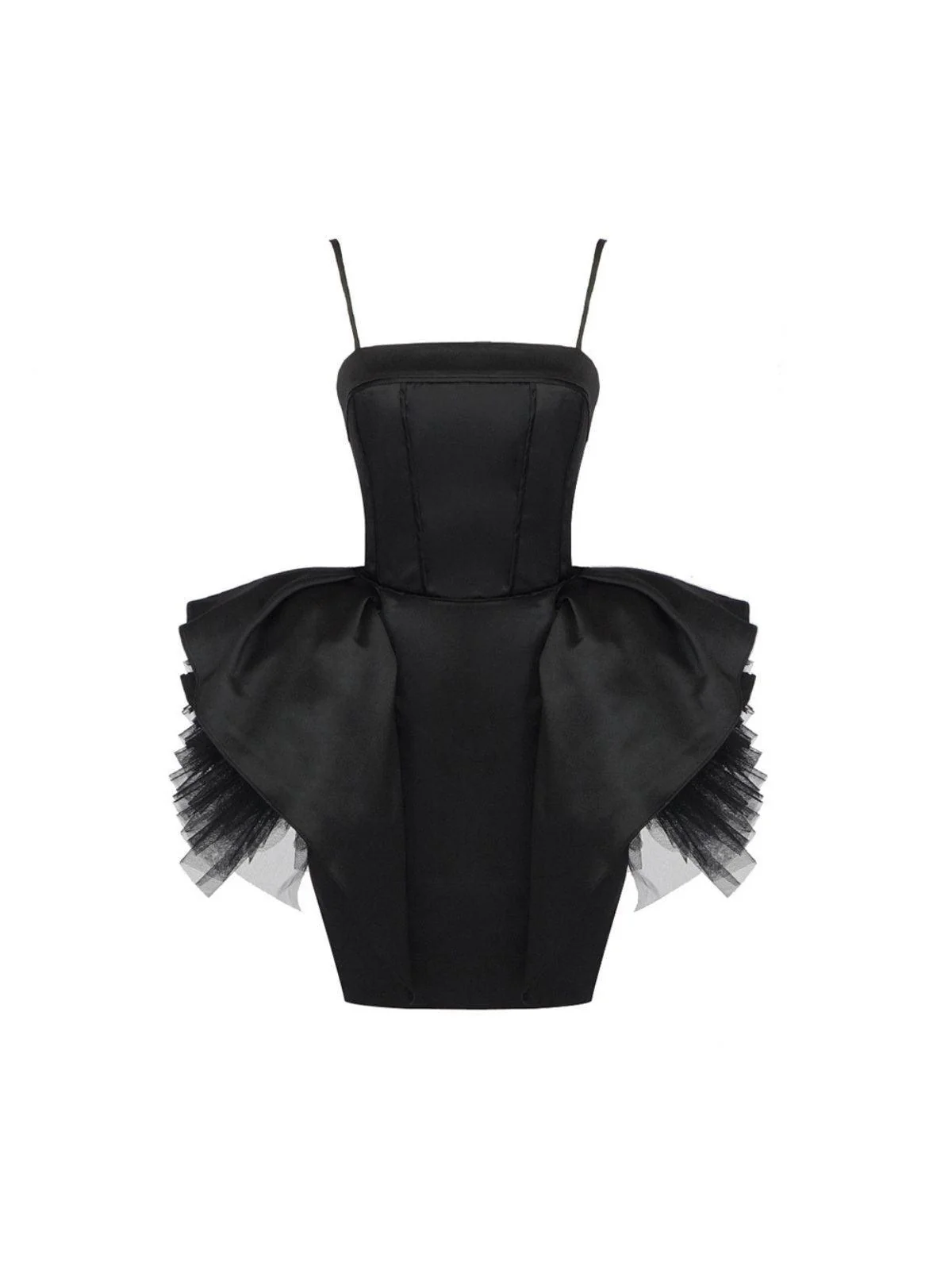 Gypsy Spaghetti Tulle Mini Dress - Image 6