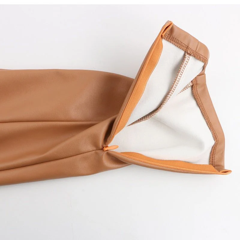 Helena Faux Leather Pants - Image 13