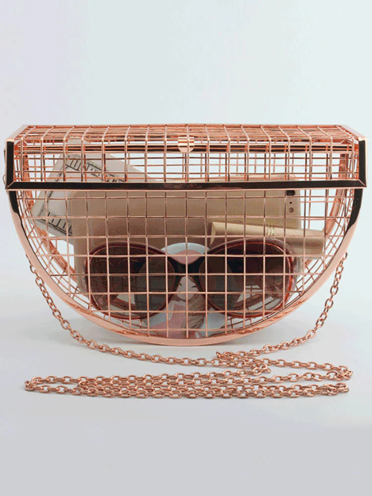 Hollow Metal Cage Clutch - Image 8