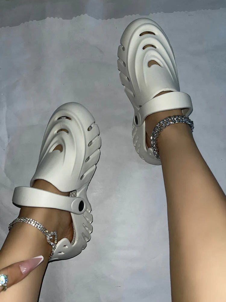 Hollow Out Slingback Flats - Image 2