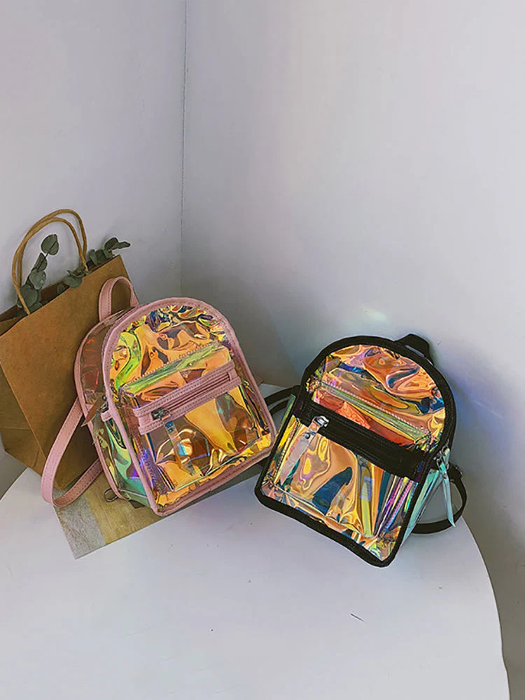 Holographic Curved Top Backpack - Image 2